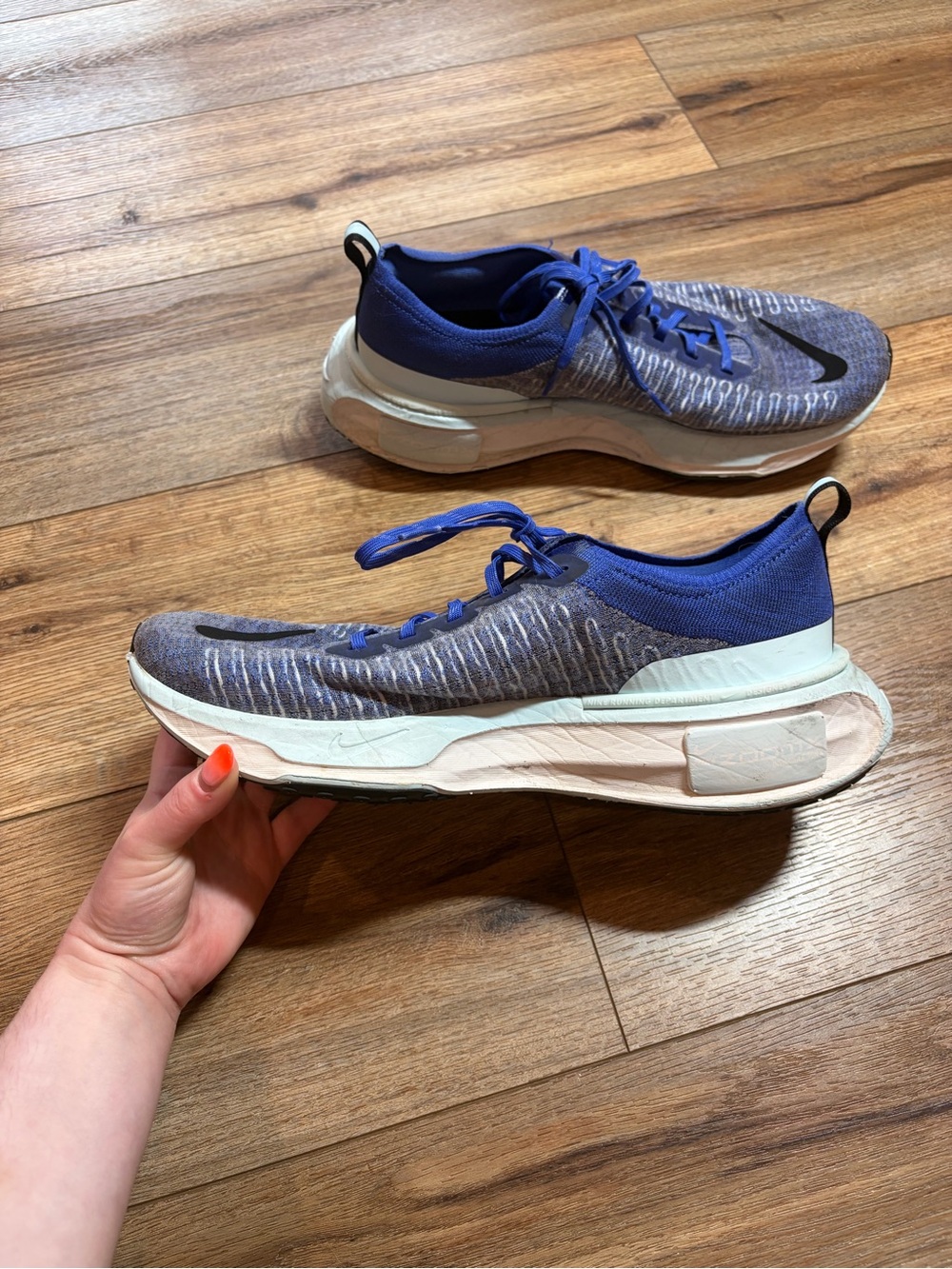 Nike ZoomX Invincible Run Flyknit 3 Astronomy Blue Men Running Shoes DR2615-404 - Picture 6 of 16